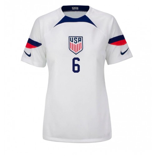 Maillot de foot États-Unis Yunus Musah #6 Domicile Femmes Monde 2022 Manches Courte
